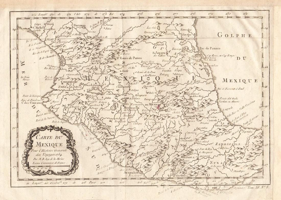 Bellin: Detailed Map of the Mexican Heartland (1 of 1)