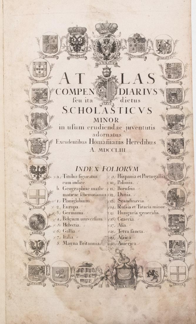 1753 Homann Atlas Title Page -- Atlas Compendiarius Seu (1 of 1)