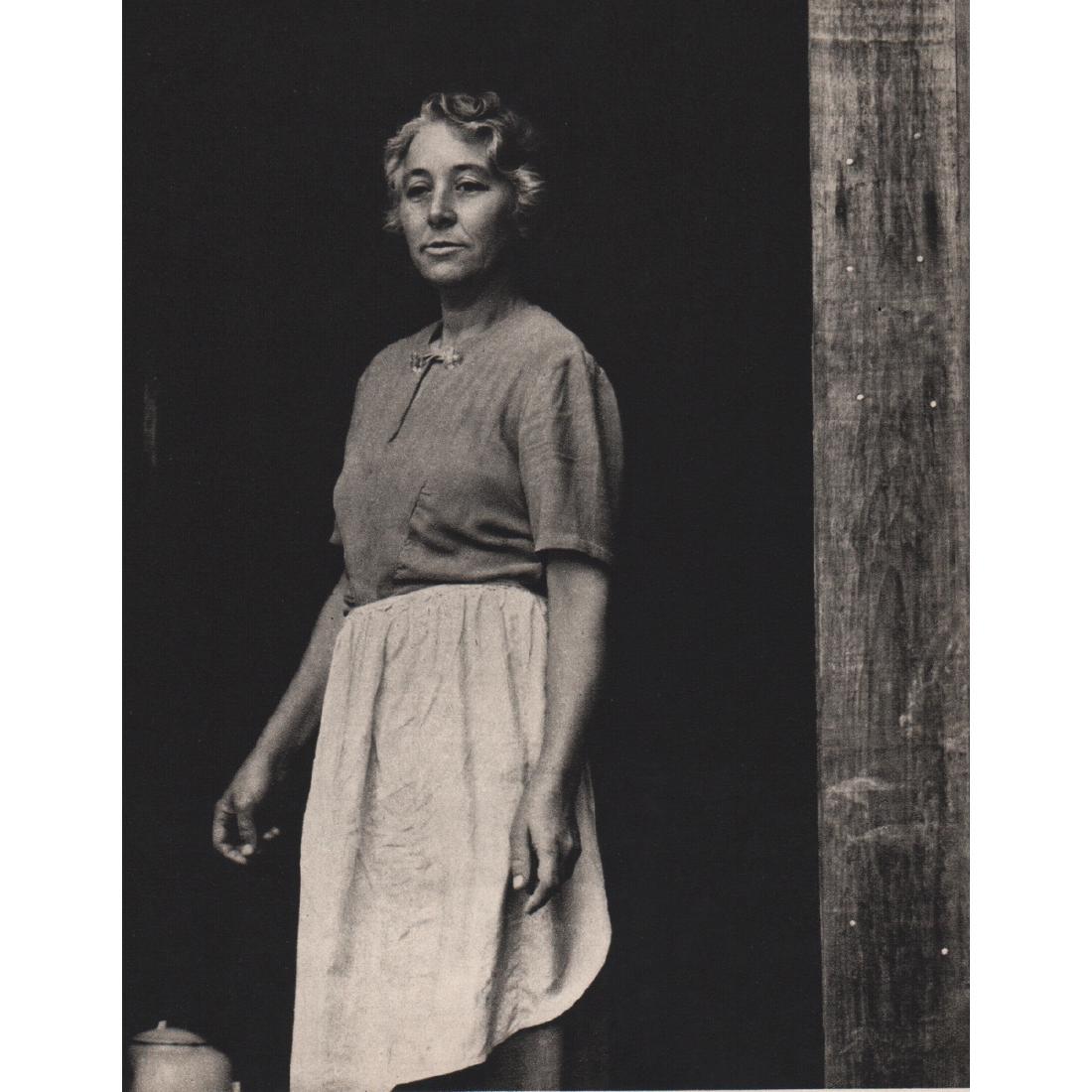 PAUL STRAND - Zuzana Thompsonova: Artist: PAUL STRAND Print Title: Zuzana Thompsonova, New England 1946 Medium: Sheet-Fed Gravure Printing Date: 1960's Printed in Prague Image Size: 5 X 6.25 inches Paul Strand (1890–1976) was an Ame