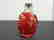Antique Chinese Glass Snuff Bottle with Red Glass