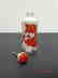 Antique Chinese Orange Painted Dragon Snuff Bottle with - 5