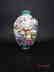 Antique Chinese Ceramic Molded Lohan Snuff Bottle - 2