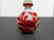 Chinese Vintage Milk Glass Snuff Bottle with Red Glass