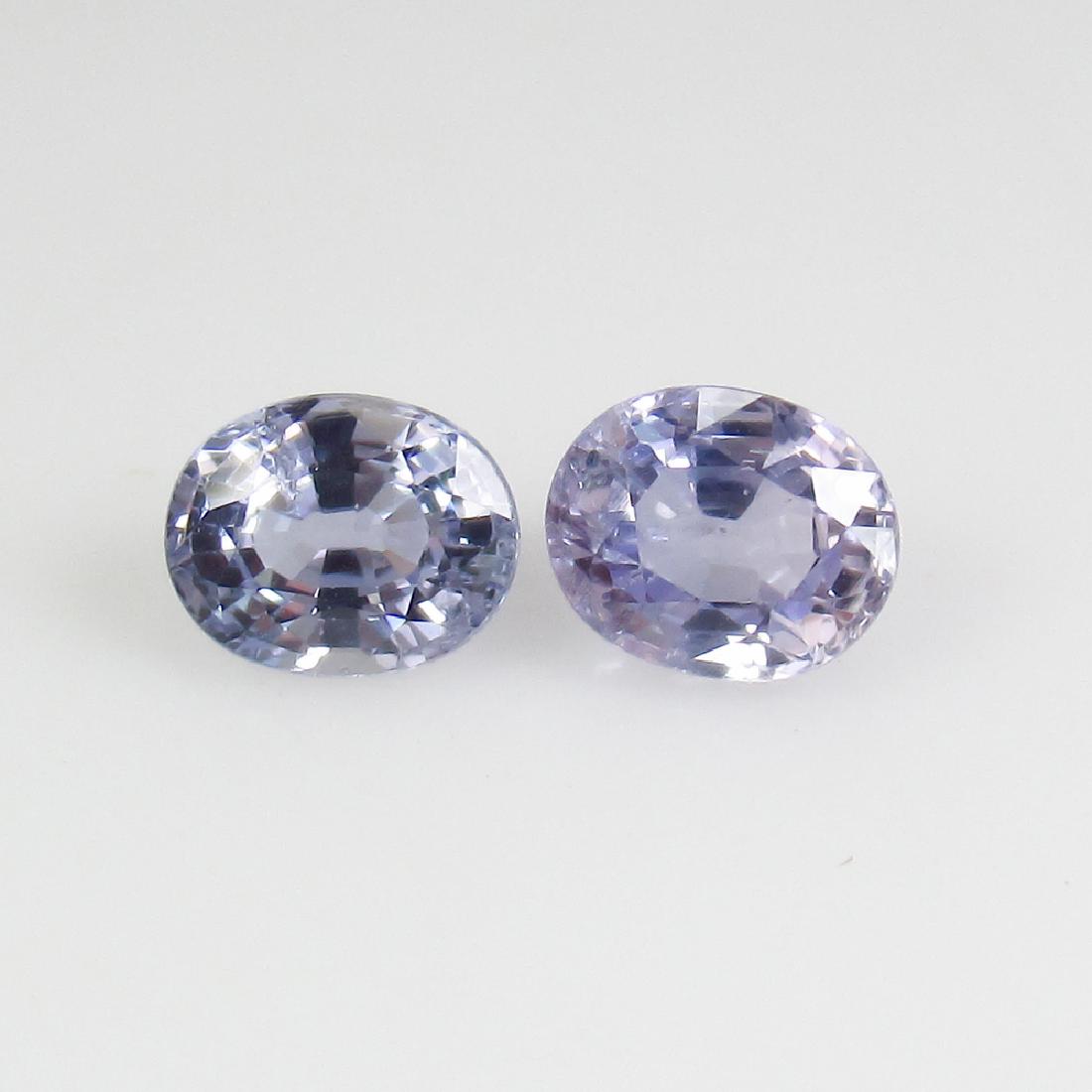 1.07 Ct Genuine Ceylon Light Blue Sapphire 5X4 mm Oval (1 of 2)