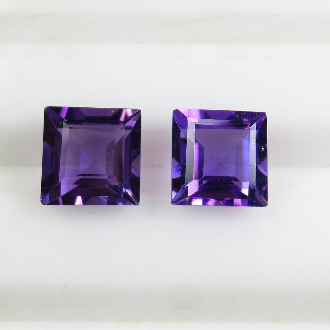 2.00 Ct Genuine Green Amethyst 6X6 mm Matching Square (1 of 2)