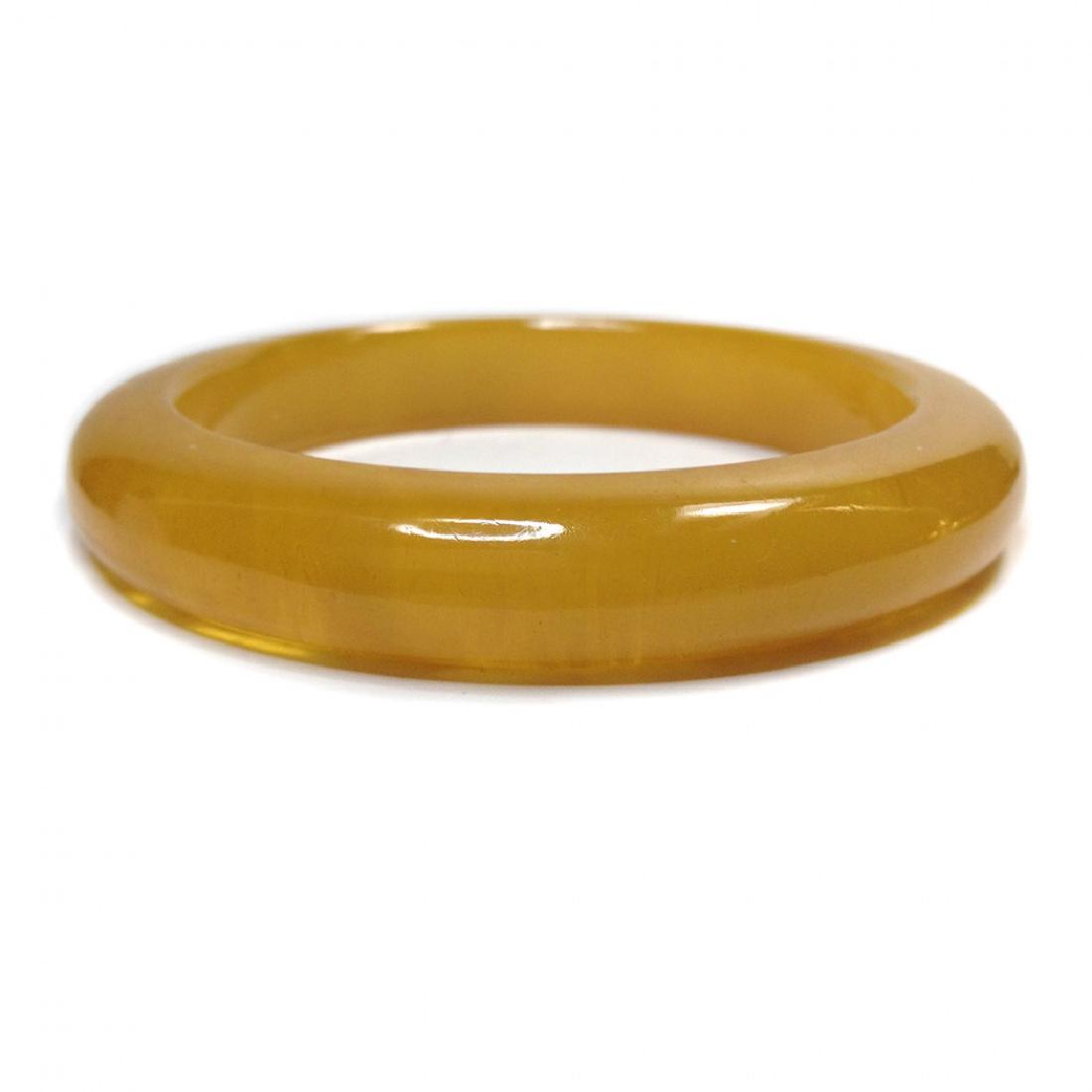 Butterscotch Marbleized Bakelite Bangle (1 of 2)