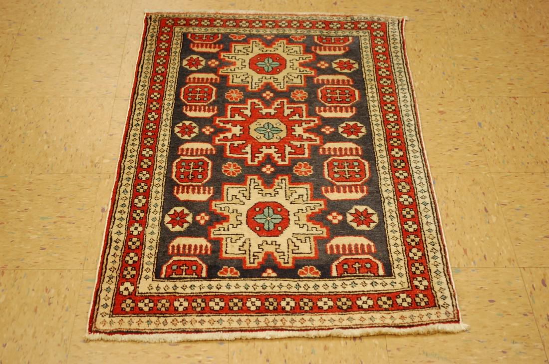 ANTIQUE CAUCASIAN KAZAK DESIGN CAUCASIAN RUG 2' 5" x 4' (1 of 8)