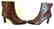 Authentic Chanel Brown Leather Black Patent Zip Up - 4