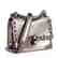 Fendi Kan I Handbag Studded Leather Small Platinum