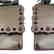 Fendi Kan I Handbag Studded Leather Small Platinum - 4