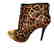 Michael Kors Dyed Fur Hair Gold Cynthia Booties Shoes - 3