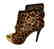 Michael Kors Dyed Fur Hair Gold Cynthia Booties Shoes - 4