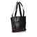 Chanel Vintage Black Lambskin Camellia Shoulder Tote - 3