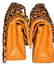 Authentic Vintage Chanel Classic Double Flap Orange - 4