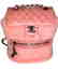Authentic Chanel Backpack Pink Shearling Quilted
