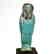 Egyptian Faience Bichrome Shabti, Early 26th Dynasty,