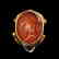 Cornelian Intaglio with Lady Bust in 19th Century Gold