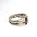 Roman Double Silver Ring with Garnets, c. 3rd Century - 4