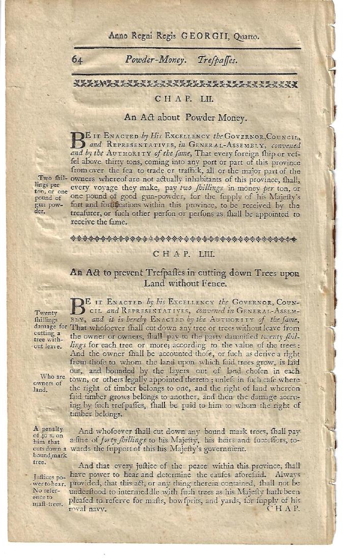 1771 Colonial New-Hampshire Act Powder Money (1 of 2)