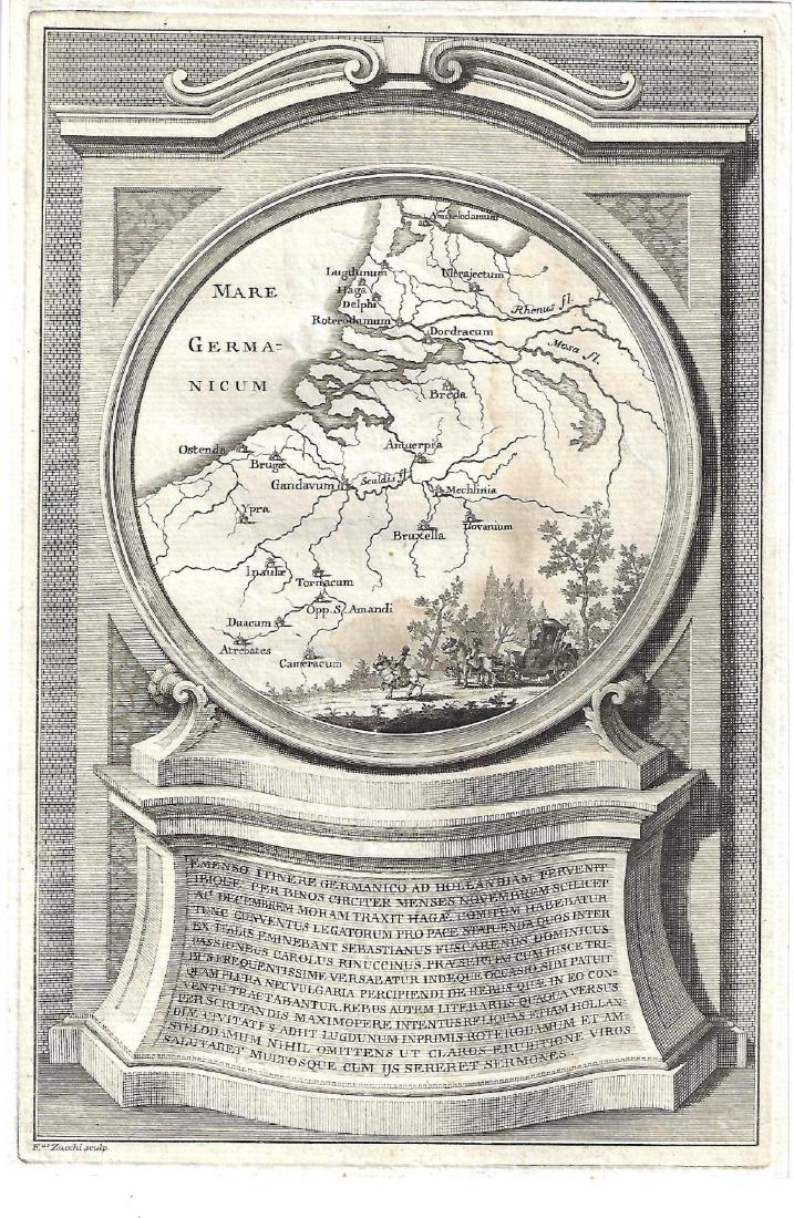 1711 Engraving Zucchi German Sea (1 of 1)