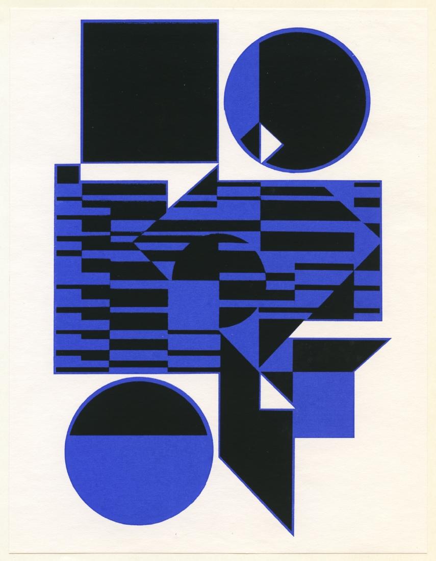 Victor Vasarely silkscreen "Ob" (1 of 1)