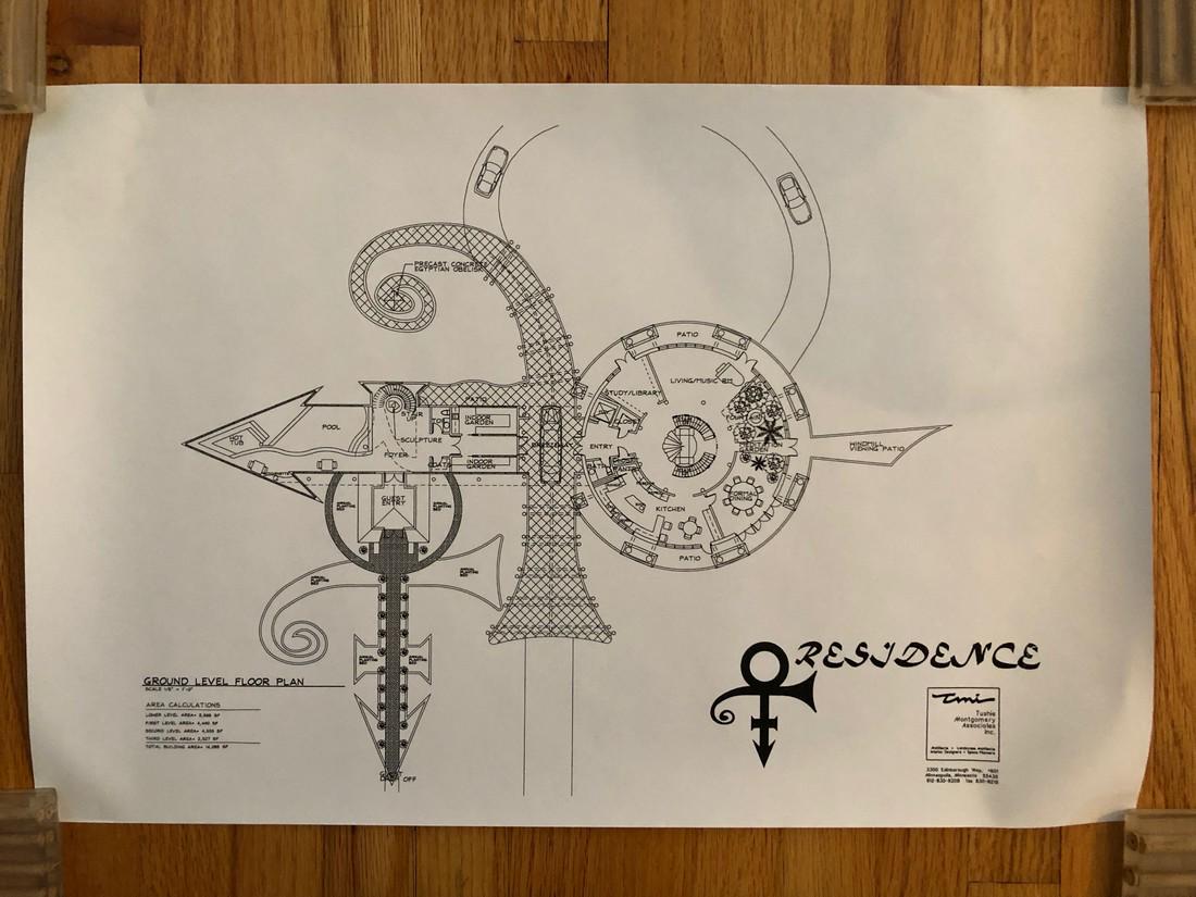 PRINCE - RESIDENCE ARCHITECTURAL DRAWING HANDBILL (1 of 1)