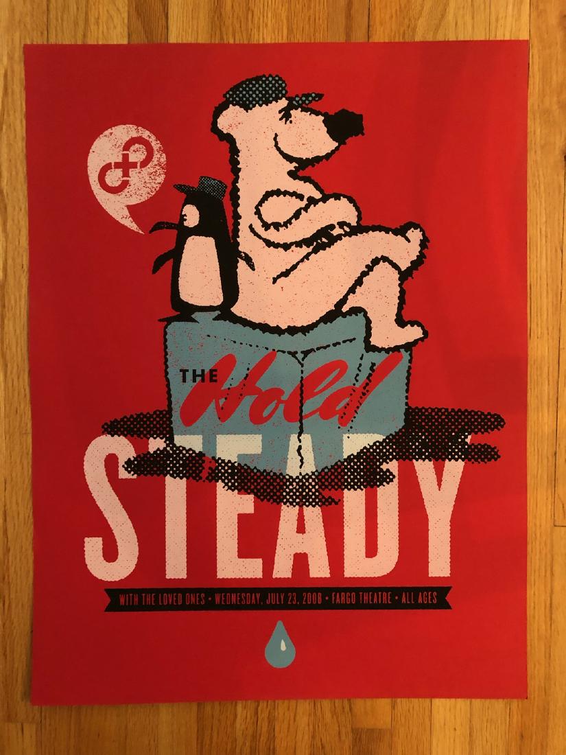 THE HOLD STEADY - HAND PULLED SILKSCREEN POSTER (1 of 1)