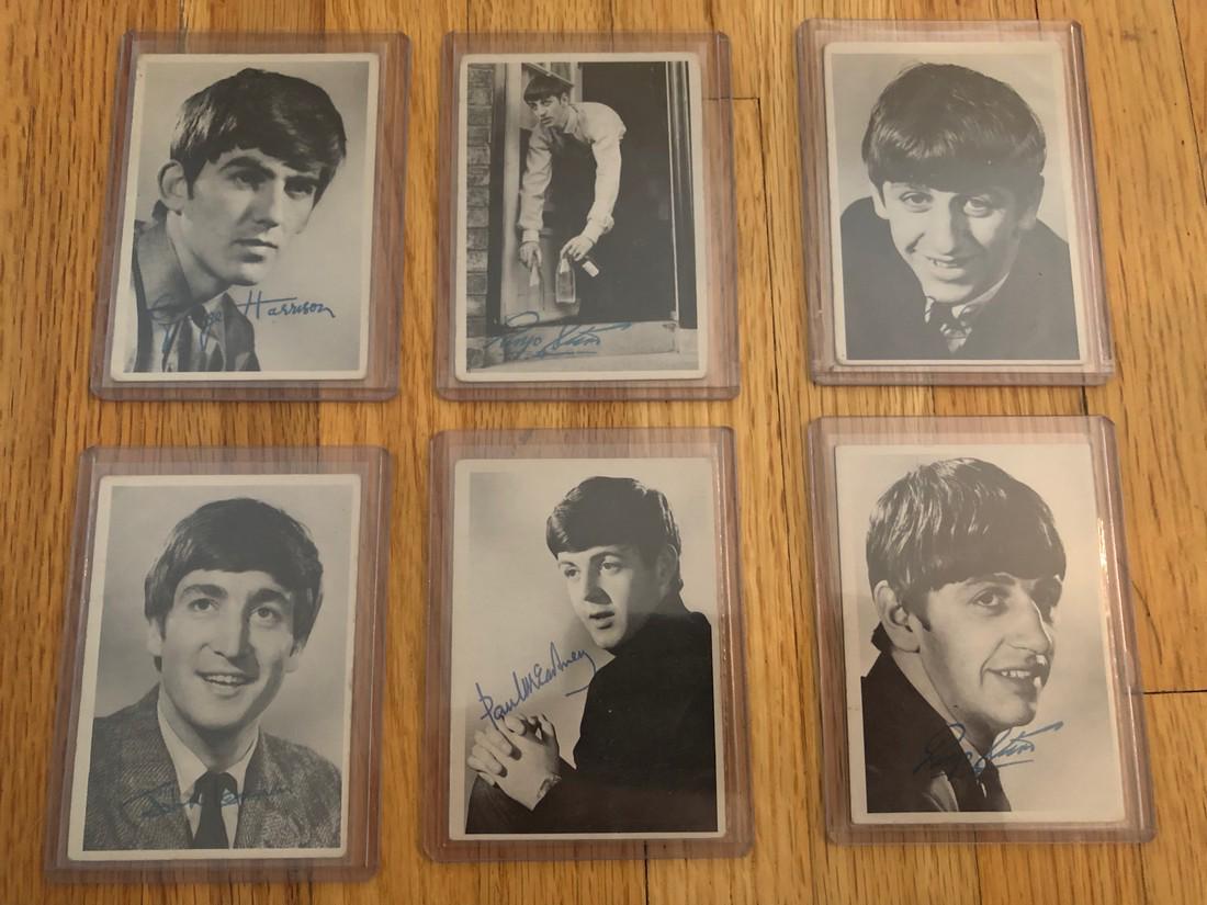 6 BEATLES COLLECTOR CARDS (1 of 2)