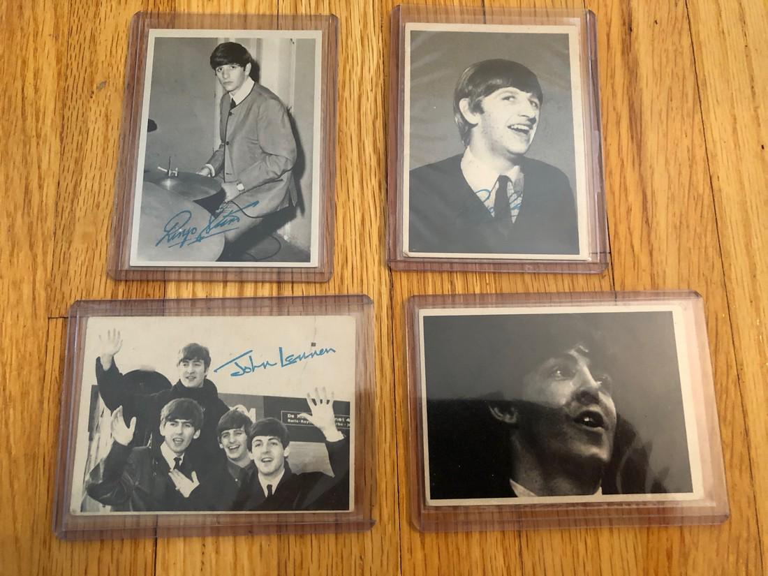 4 BEATLES COLLECTOR CARDS (1 of 2)