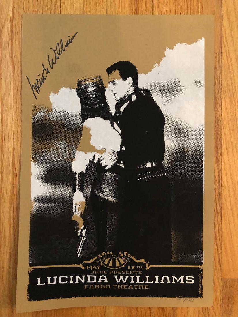 LUCINDA WILLIAMS- SIGNED - HAND PULLED SILKSCREEN (1 of 1)