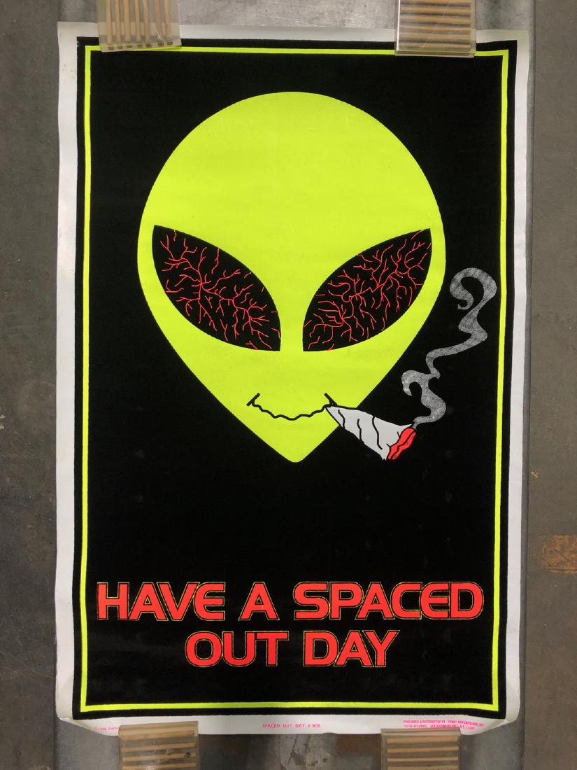 HAVE A SPACED OUT DAY - FLOCKED BLACKLIGHT POSTER (1 of 1)