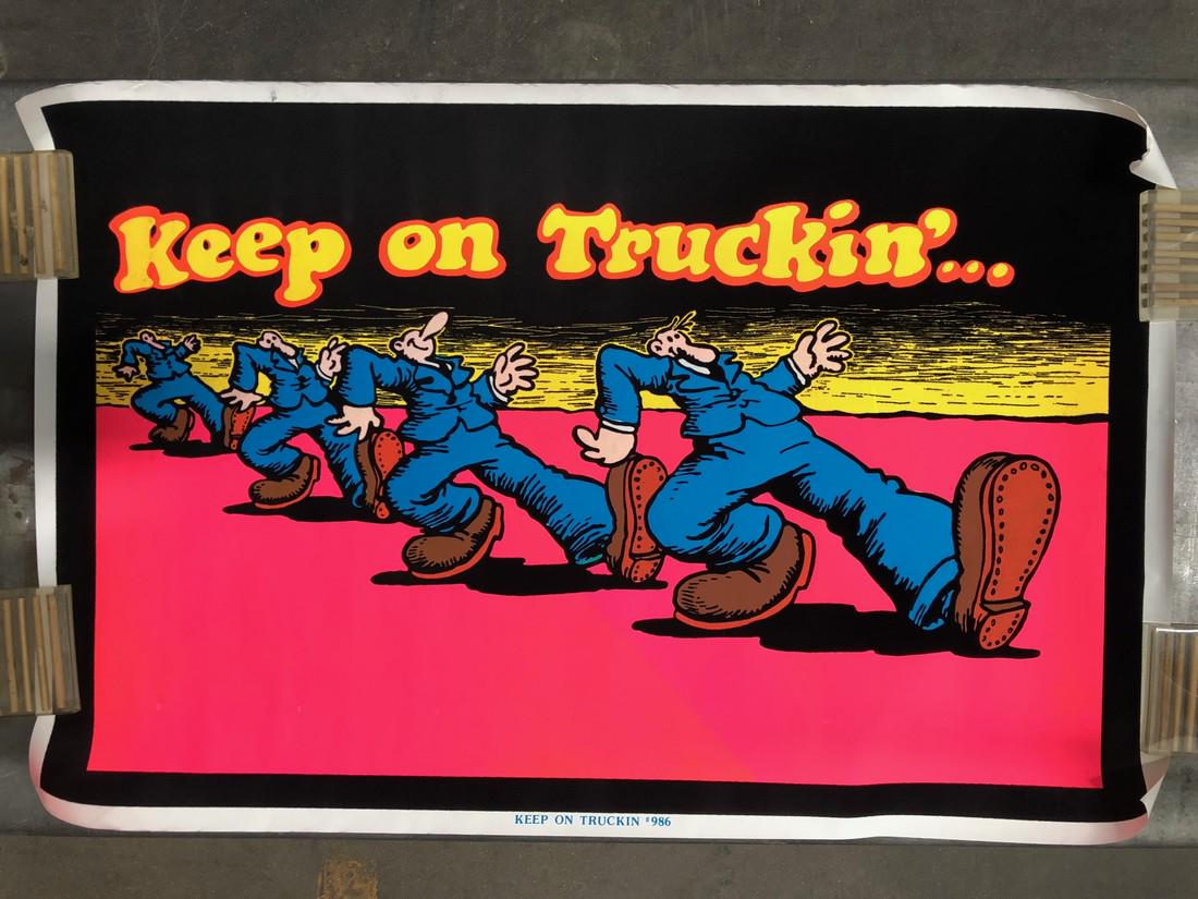 KEEP ON TRUCKIN’ - FLOCKED BLACKLIGHT POSTER (1 of 1)