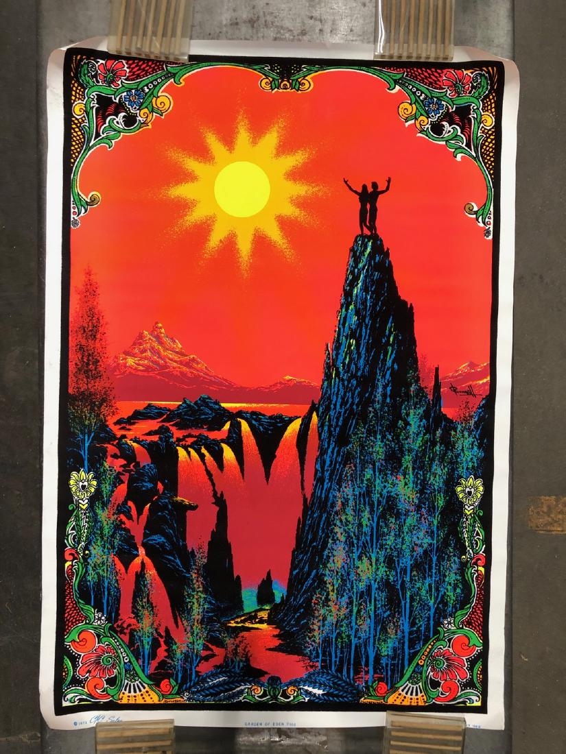 GARDEN OF EDEN - 1971 - FLOCKED BLACKLIGHT POSTER (1 of 1)