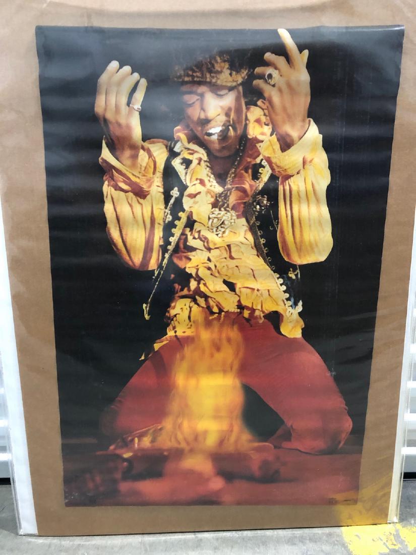 JIMI HENDRIX GUITAR FIRE POSTER (1 of 1)
