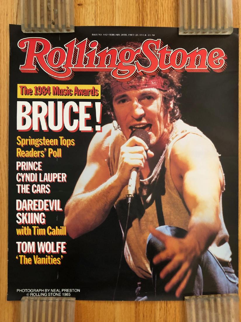 1985 ROLLING STONE POSTER with BRUCE SPRINGSTEEN (1 of 1)