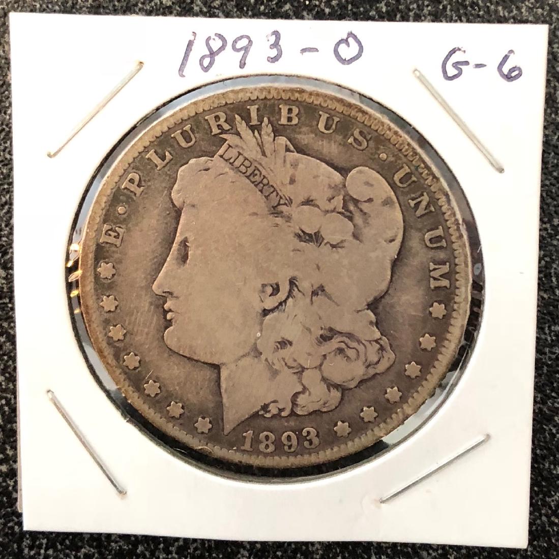 1893-O Morgan Silver Dollar - Key Date (1 of 2)