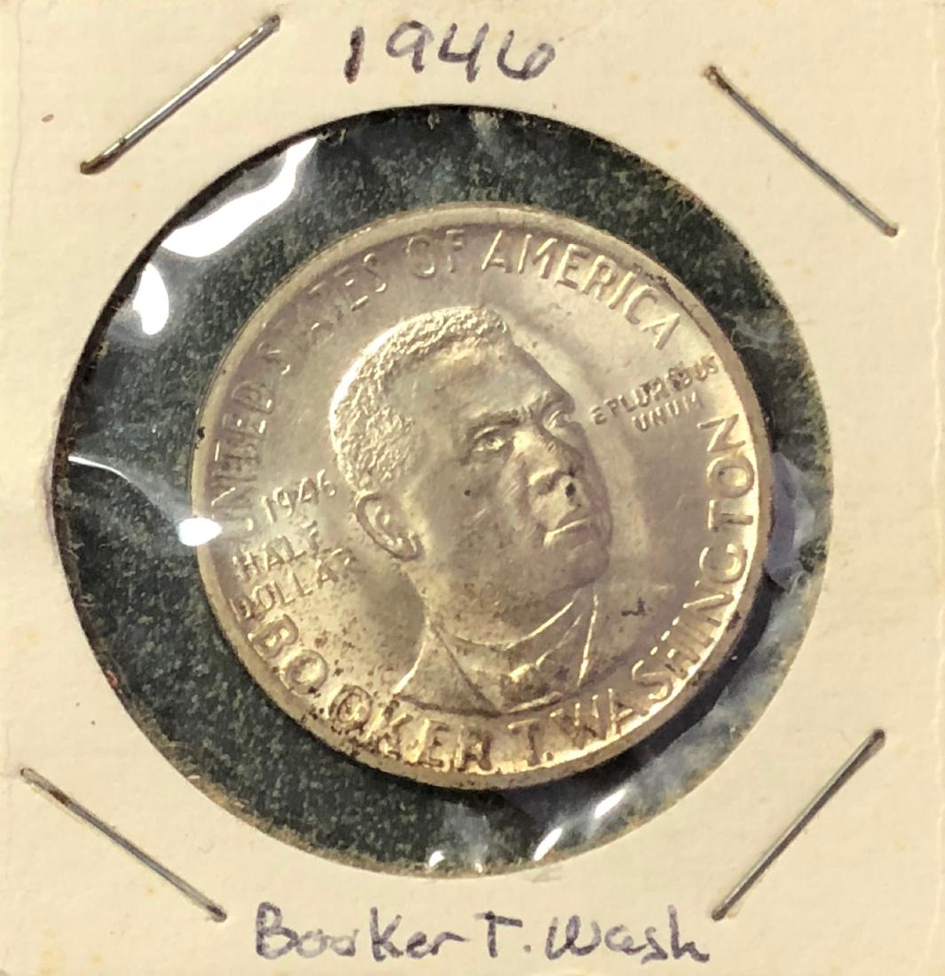 1946 Booker T Washington Silver Half Dollar (1 of 2)