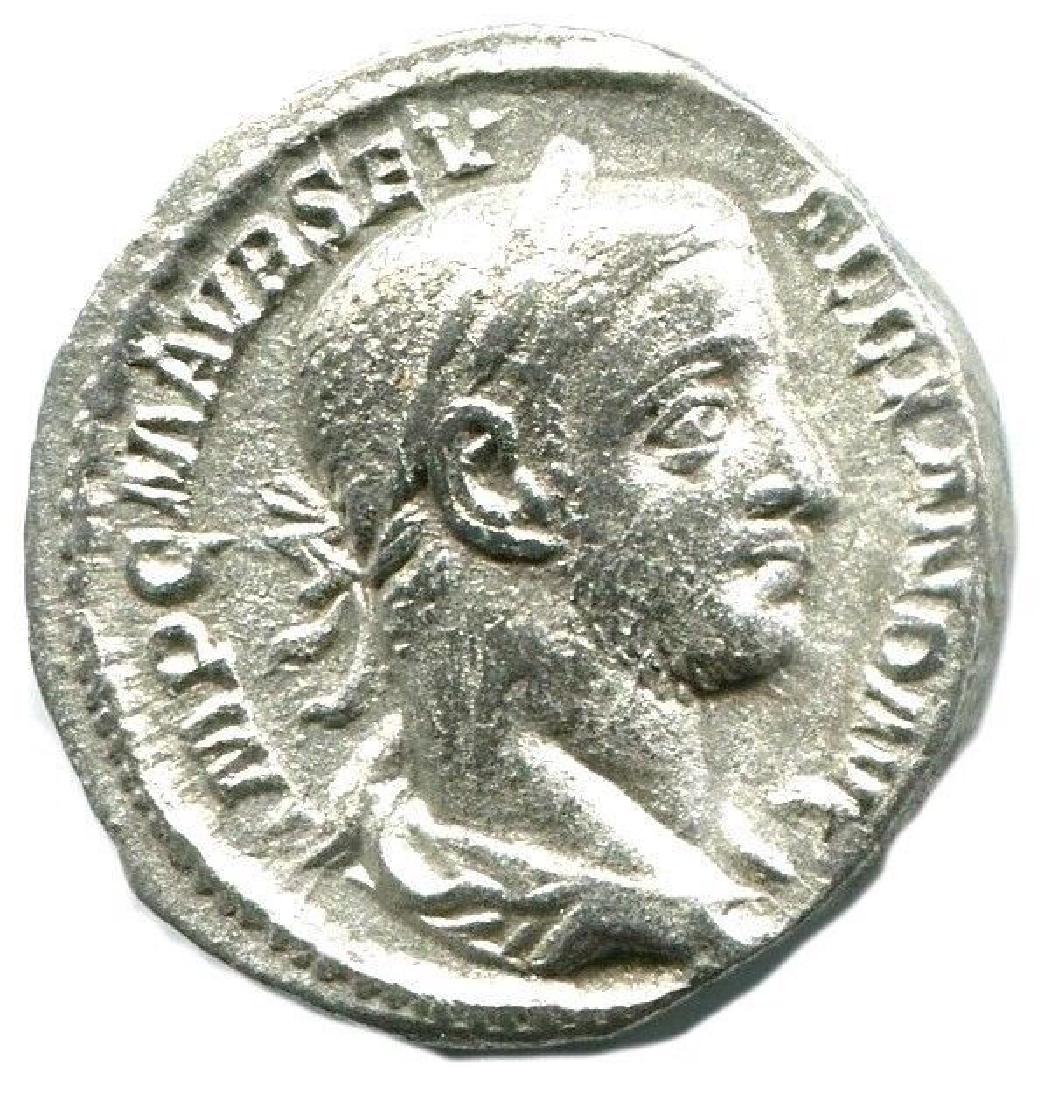 SEVERUS ALEXANDER AR Denarius222-235 AD Annona standing (1 of 5)