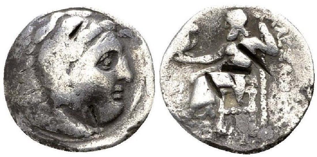 ALEXANDER THE GREAT DRACHM HERAKLES HERCULES GREEK: ALEXANDER THE GREAT DRACHM HERAKLES HERCULES GREEK Silver Weight: 3,81g ; Diameter: 18mm ( AMC Catalog ID : ANC12403.57 ) Reserve: $45.00 Shipping: Domestic: Flat-rate of $15.00 to anywhere within the
