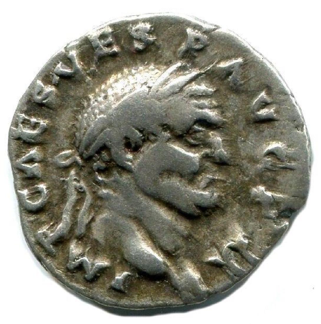 Vespasian Denarius. 71 AD Vesta seated RIC 46 (1 of 5)