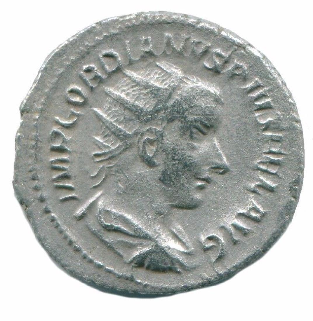 Gordian III AR Antoninianus Rome mint AD 240-241: Gordian III AR Antoninianus Rome mint AD 240-241 AEQVITAS AVG Silver ( AMC Catalog ID : ANC13144.38 ) Reserve: $30.00 Shipping: Domestic: Flat-rate of $15.00 to anywhere within the contiguous U.S. Int