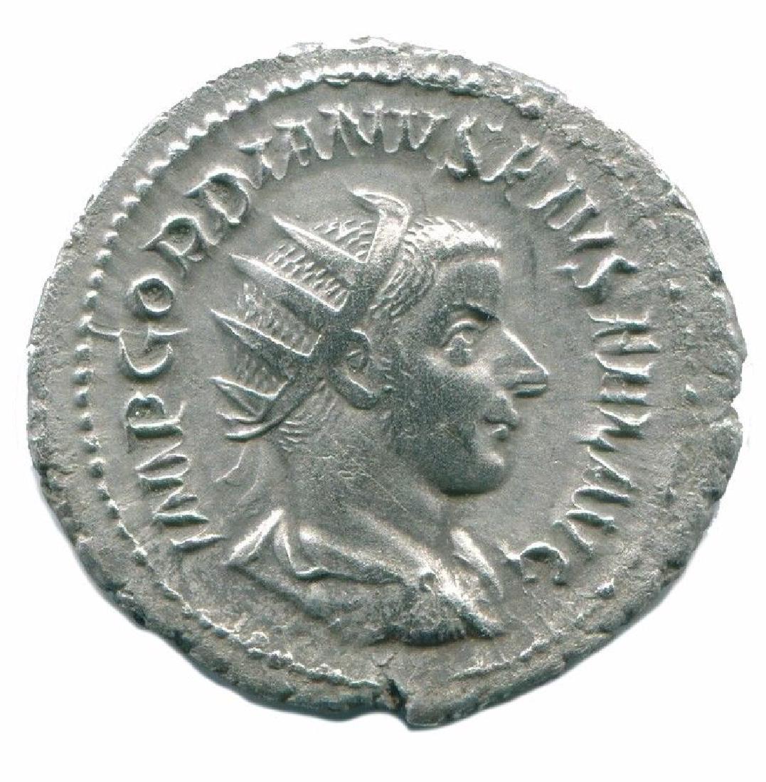 Gordian III AR Antoninianus Rome mint AD 240-243 (1 of 2)