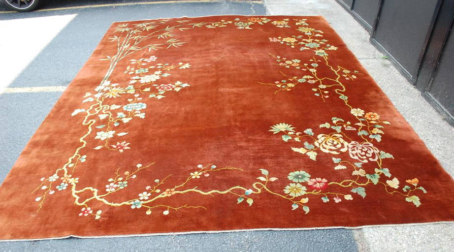 MINT ART DECO ROOM SIZE CHINESE NICHOLS RUG 8.9x11.4 Nov 20, 2018