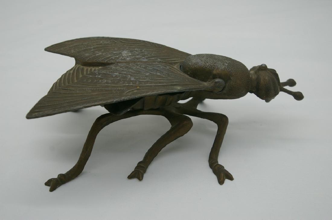 Vintage metal ashtray fly, USSR (1 of 8)