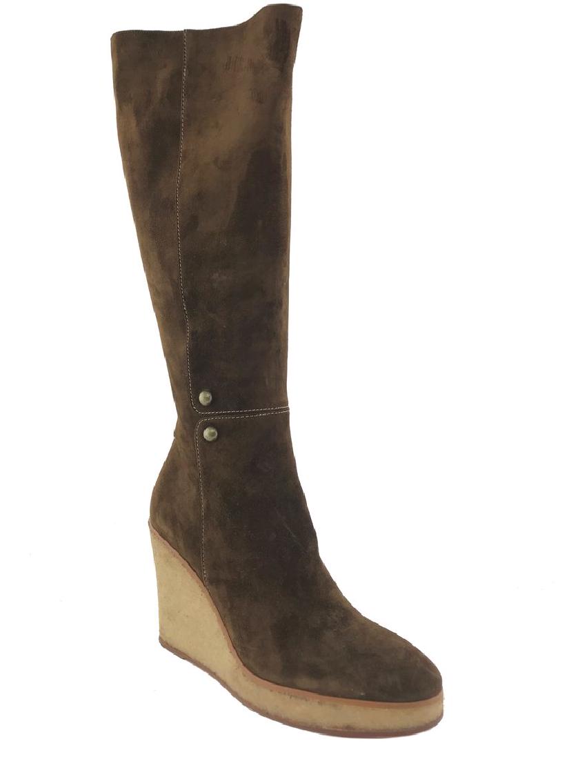 christian louboutin wedge boots