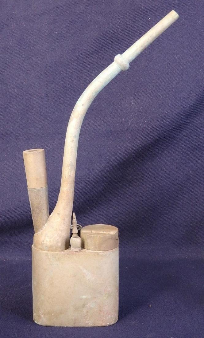 Antique brass water smoking pipe