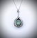 Necklace w Jade, Pink Amethyst & CZ Dragon Pendant - 2