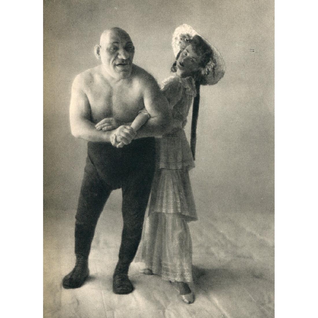 IRVING PENN - Maurice Tillet & Dorian Leigh: Artist: IRVING PENN Print Title: Maurice Tillet & Dorian Leigh Maurice Tillet was a wrestling star in the 1930's and 40's known as The French Angel It is rumored that he was the inspiration for the an