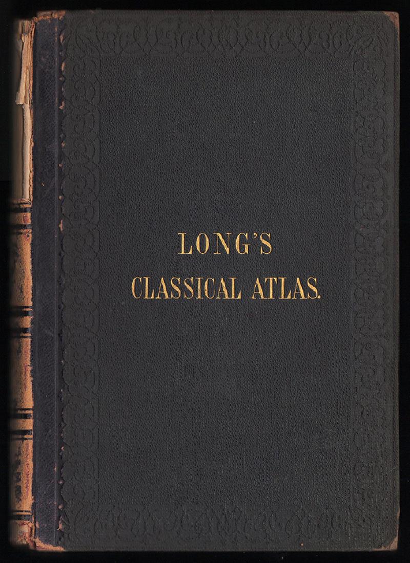 Long’s Classical Atlas w/hand-colored maps, 1856 (1 of 4)