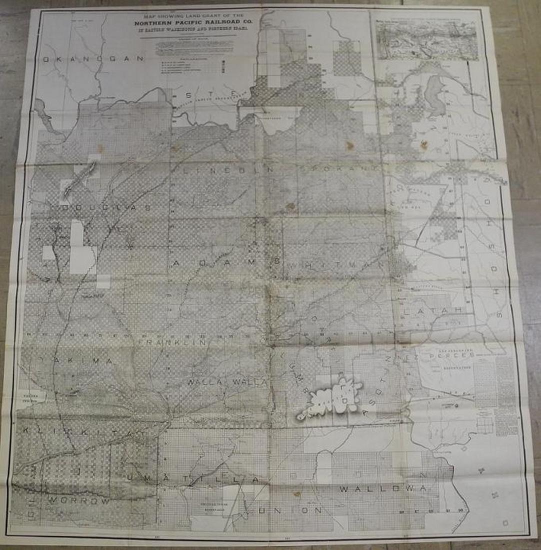 Map Showing Land Grant of the Northern Pacific Railroad